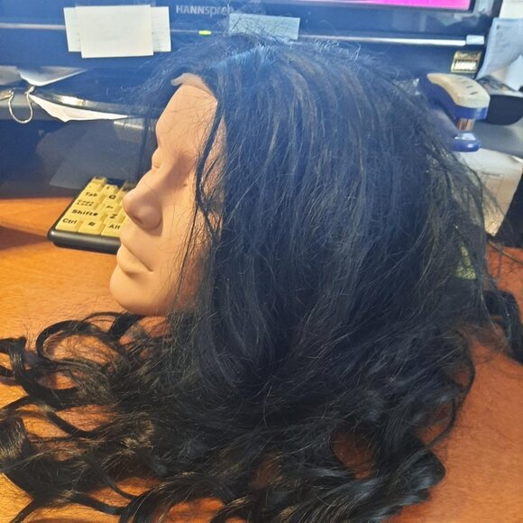 NEW ! Long Hair 27 inch Curly Wig Black main image 5